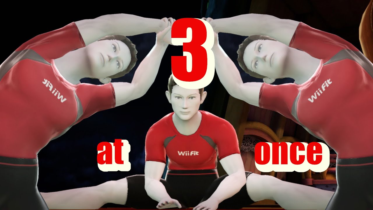3 at once - Wii Fit Trainer / Smash Bros for WiiU / old gameplay clips