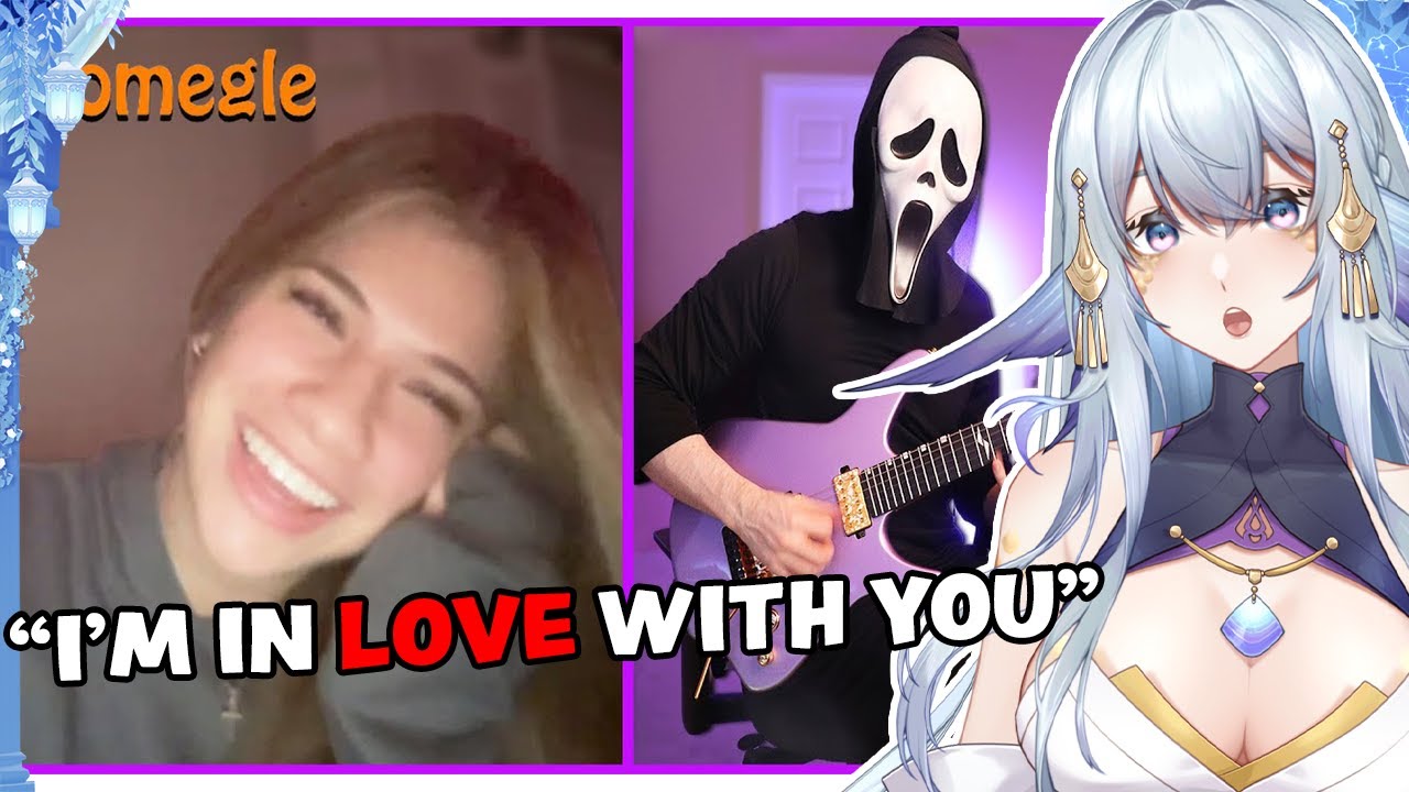 GHOSTFACE SERENADES THESE GIRLS AND ME!! | TheDooo Omegle | VTuber Reacts