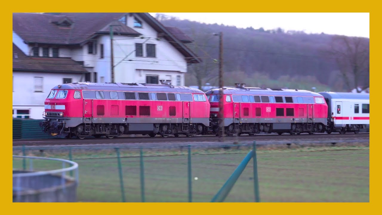 Züge zwischen Ebersbach und Reichenbach an der Fils - Bahnverkehr #12 [4K UHD]