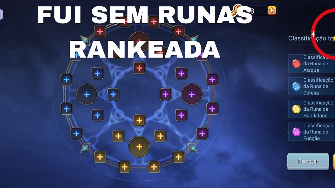 Fui sem runa na rank
