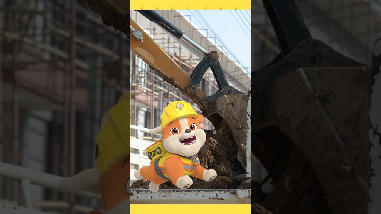 it's time for some excavator action with Rubble! #shorts