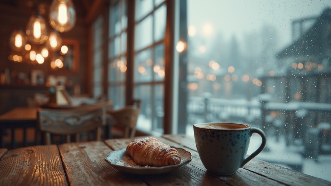 Peaceful Coffee House Ambiance ~ Relaxing Smooth Jazz for Stress Relief