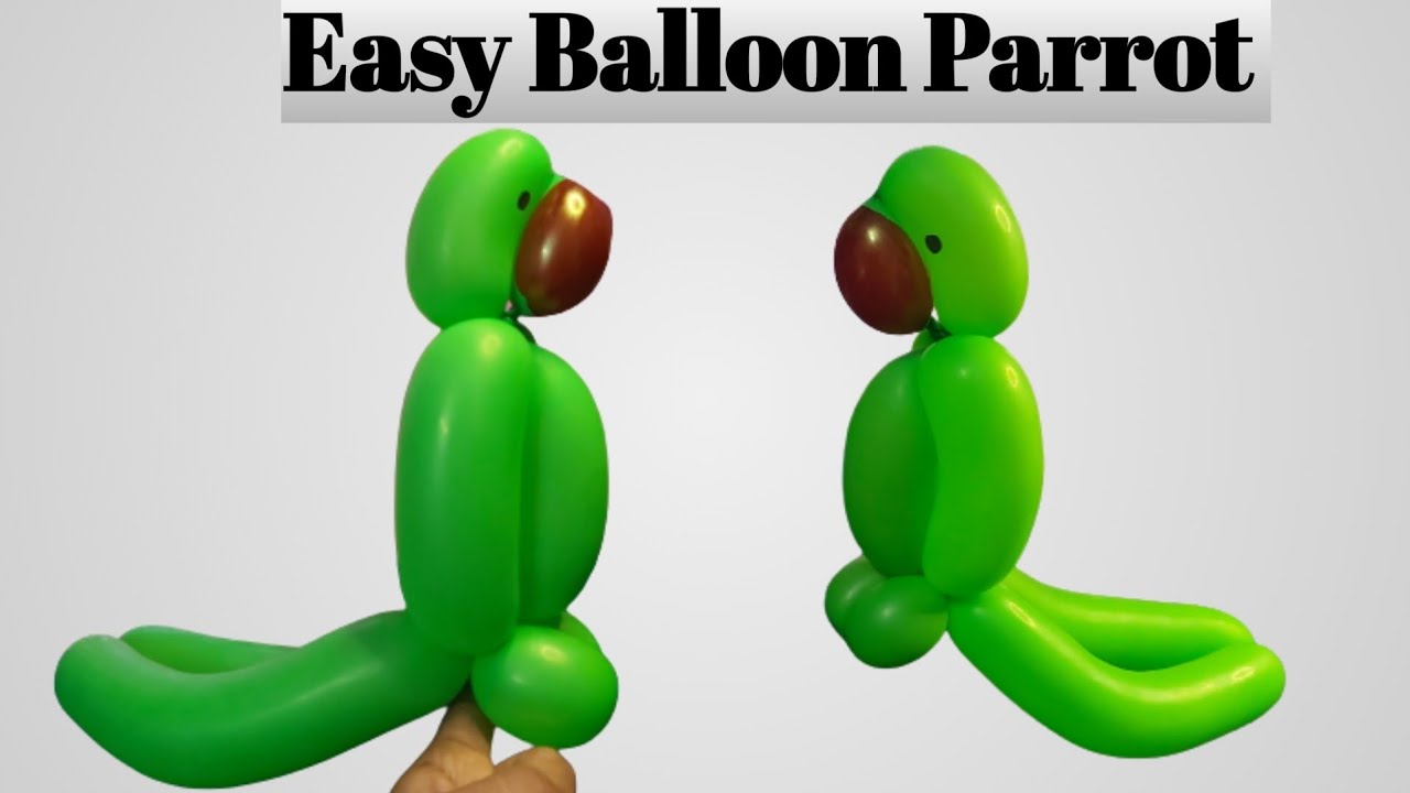 Easy balloon parrot/ How to make a balloon parrot/ balloon parrot