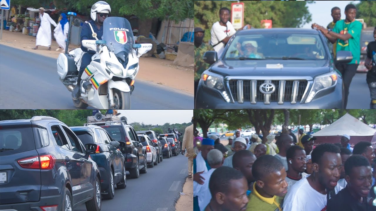 THIES arrivée du Khalif Général des Khadres Cheikhna Cheikh Saadbou Malaini Tournée Khayma