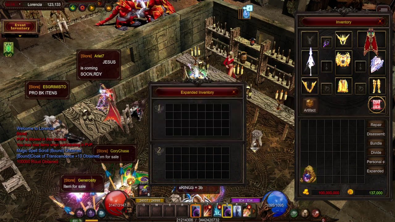 Global Muonline - Prêmios do Speed Server no Nível 780
