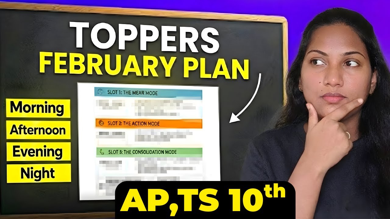 Toppers February Plan 🔥 | AP & TS Class 10 SSC | Daily Time Table + Revision Strategy | 2026