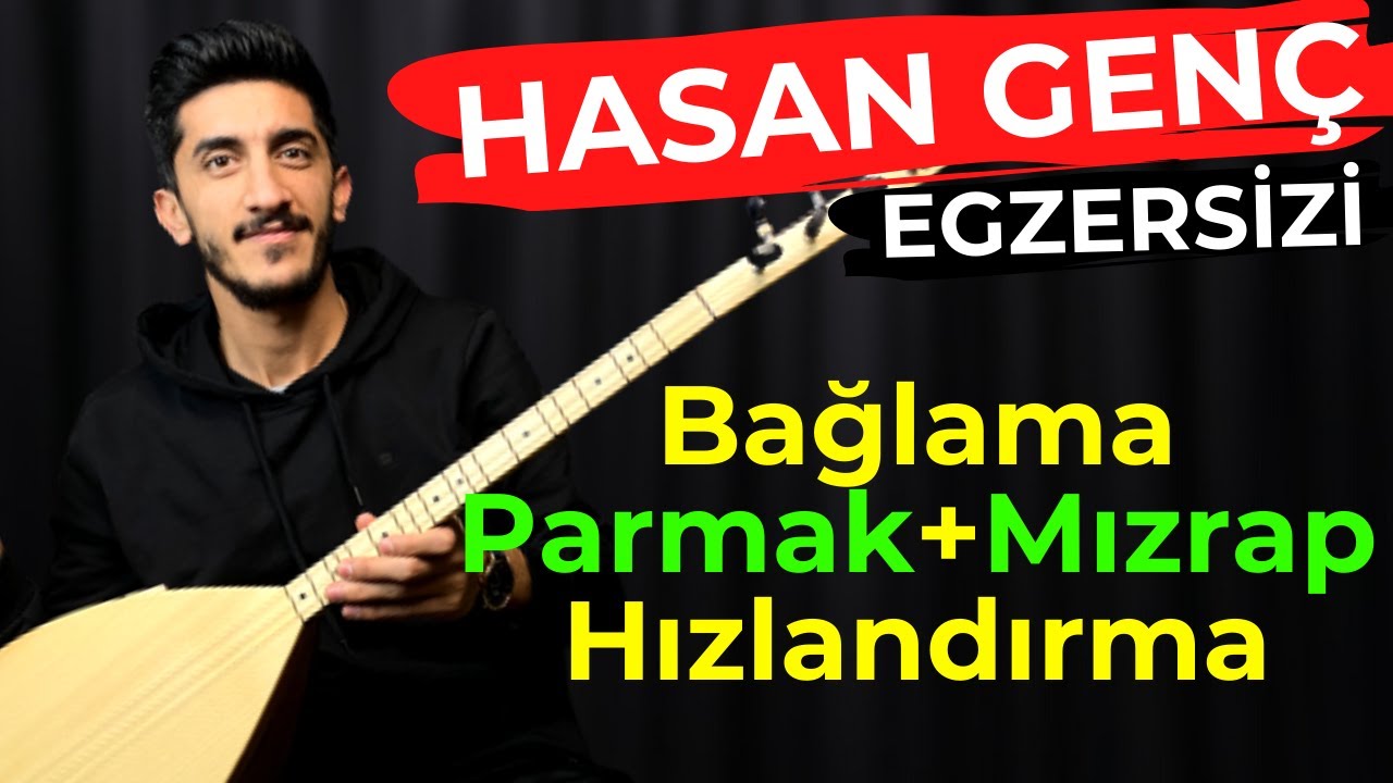 BAĞLAMA PARMAK HIZLANDIRMA ve AÇMA EGZERSİZLERİ | Kısa Sap Saz Parmak Açma Egzersizi @HasanGenç