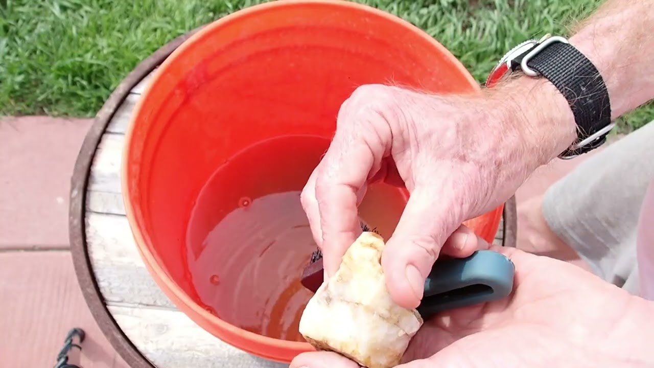 Cleaning and Inspecting Ore From Jason at MBMMLLC Rocks to Gravel Unedited with Natural Sound No. 2