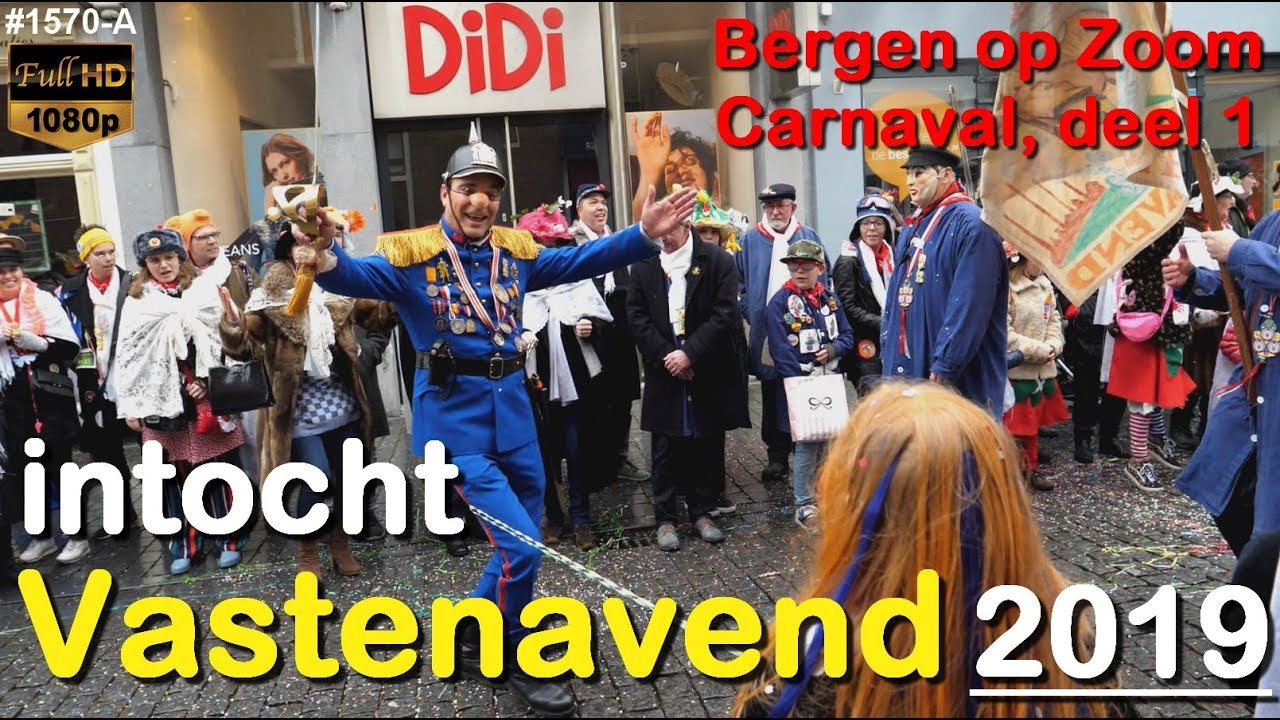 VASTENAVEND 2019, intocht van PRINS carnaval Bergen op Zoom deel 1 KRABBEGAT #1570-A