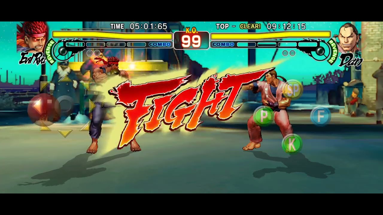 SF4, Street Fighter IV CE gameplay on mobile(Evil Ryu ; difficulty : grueling ; Ext. STG : Akuma)P.8