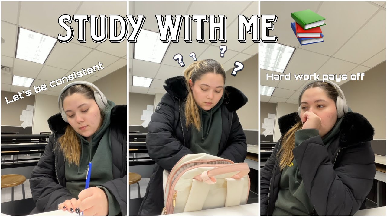 Study with me for college (trying to do better🫤)