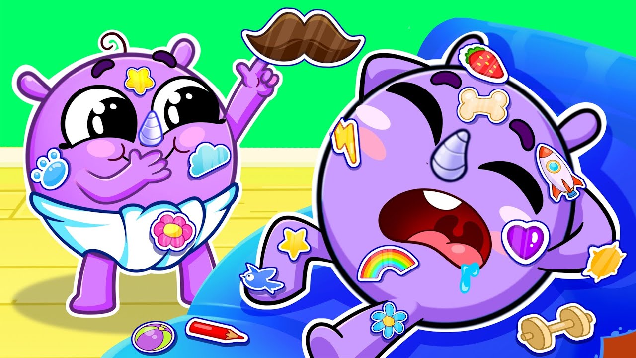 Stickers Song 🎵 Stickers Everywhere | Funny Kids Songs And Nursery Rhymes
