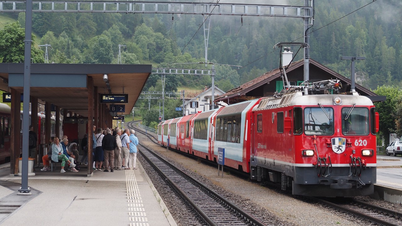 Trains on the Rhaetian Railway Network - July 2025