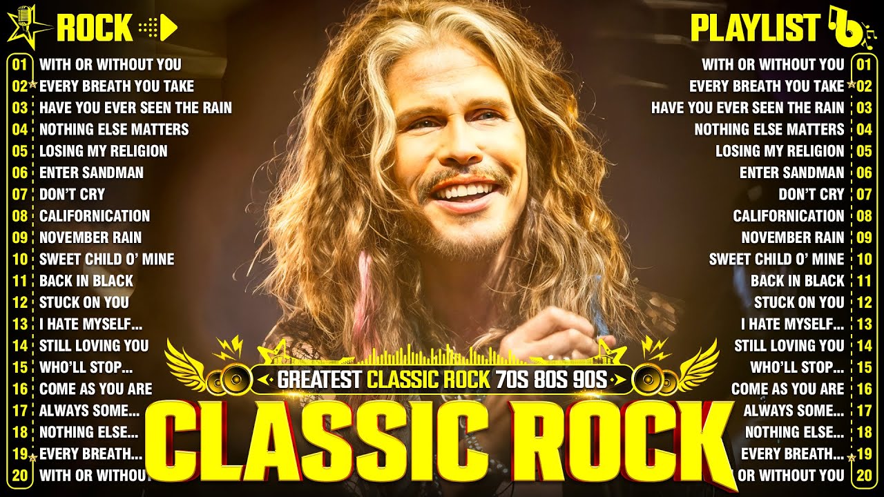 Queen, AC/DC, Bon Jovi, Metallica, Nirvana, Scorpions - Classic Rock Songs 70s 80s 90s Full Album