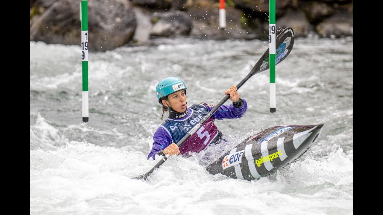 Marie Zelia-Lafont  (Fra) Winning Run, 2020 ICF Canoe Slalom World Cup Pau,  (France)