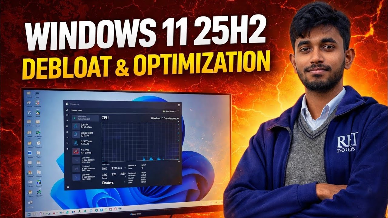 Window 11 optimization for Performance 🔥 Debloat any window 24H2 or 25H2 