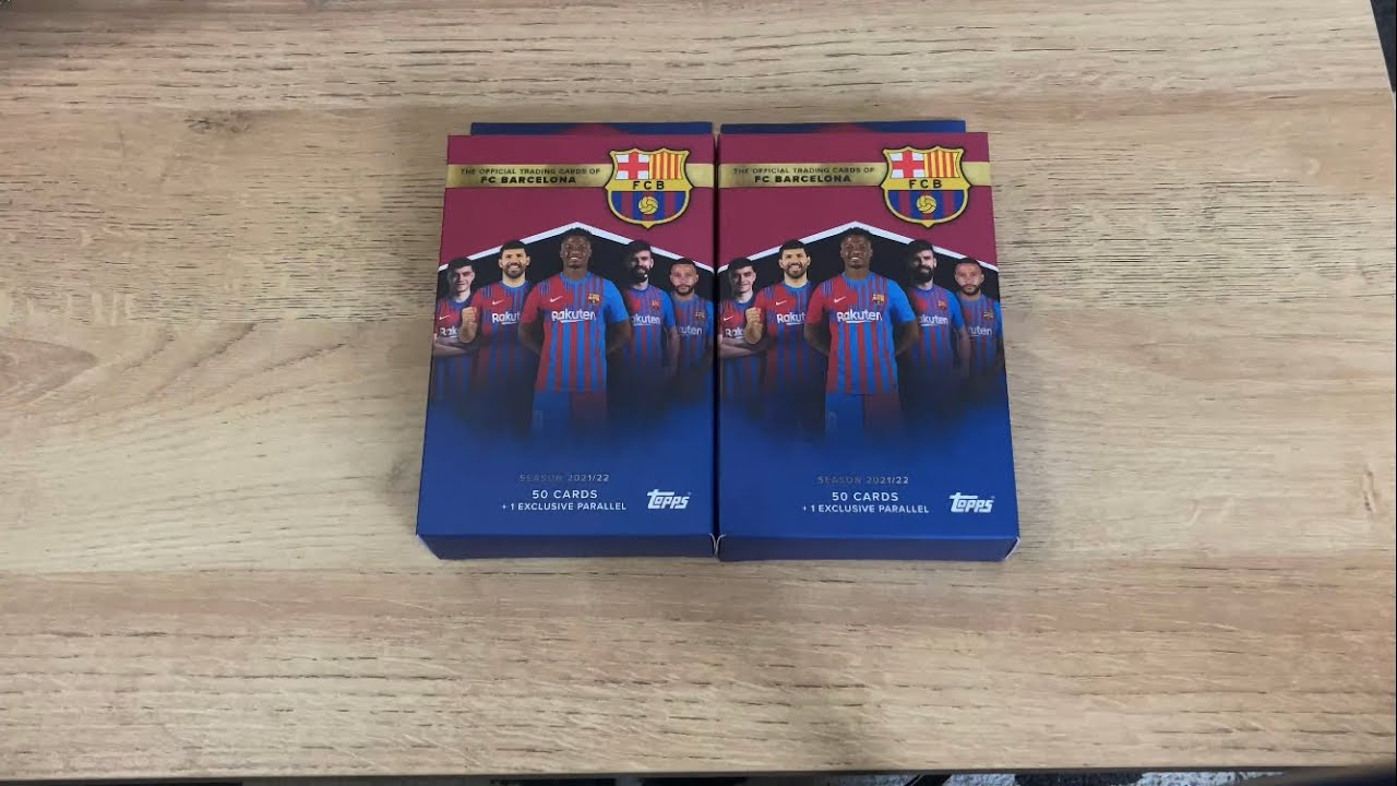 2021-22 Topps FC Barcelona Team Set box x2 opening