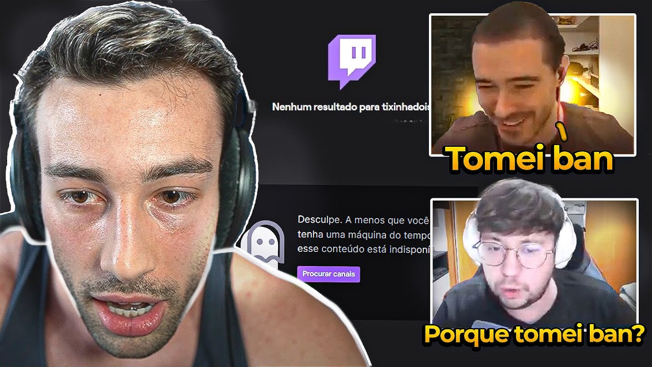 TCK REAGE ao F0RSAKEN TOMANDO BAN AO VIVO NA TWITCH enquanto ia DUO com ELE! TIXINHA e FOFO REACT