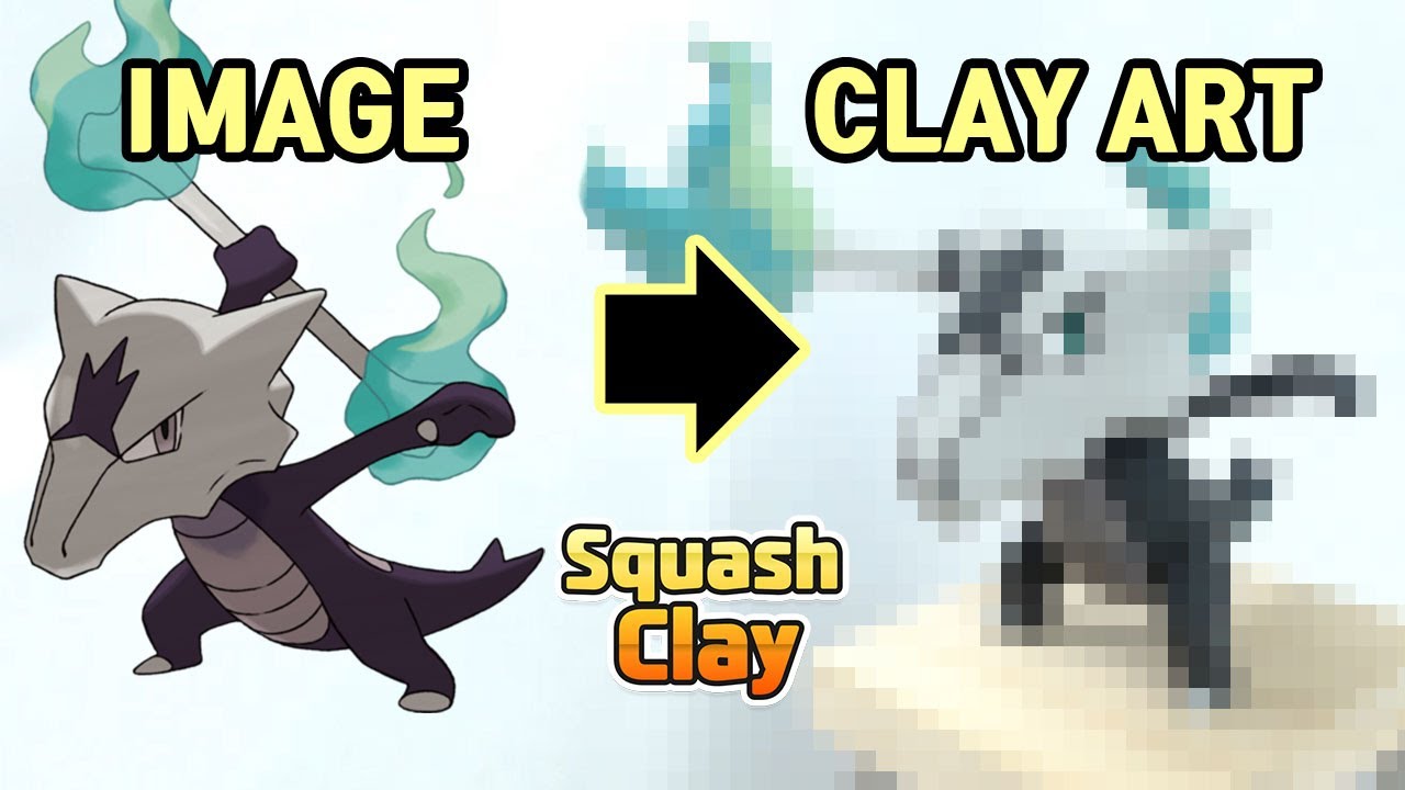 Pokémon Clay Art: Alolan Marowak Dark/Fire type Pokémon!!