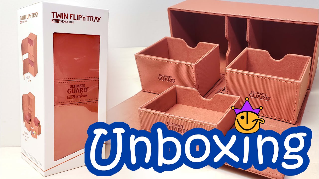 Ultimate Guard Twin Flip'n'Tray Xenoskin 2022 Exclusive Orange Card and Dice Tray - UNBOXING!