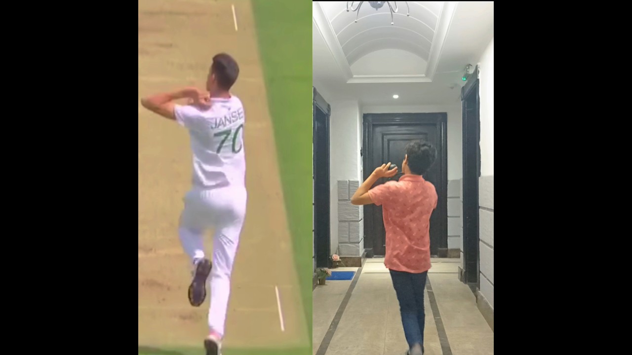 Marco Jansen Bowling Copy 👀🤩! || #shorts #cricket #youtubeshorts #shortsfeed