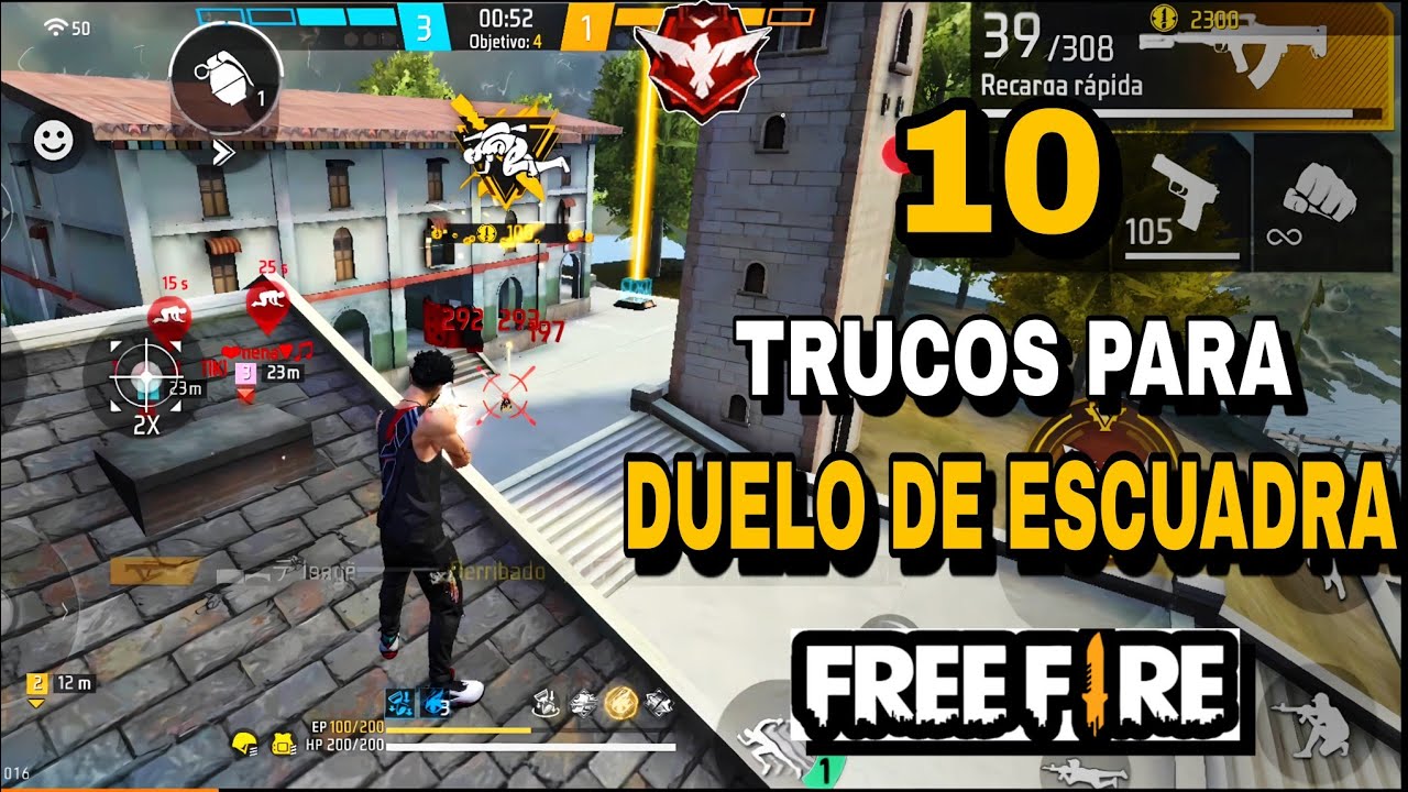 TOP 10 DE TRUCOS*SECRETOS* PARA DUELO DE ESCUADRAS EN FREE FIRE /LLEGARAS A HEROICO