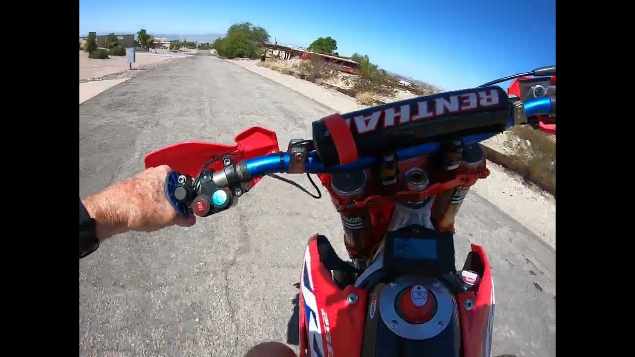 2023 CRF250R with QS138 70H V3 motor, Em260S controller, and 50AH battery.  Third Test ride