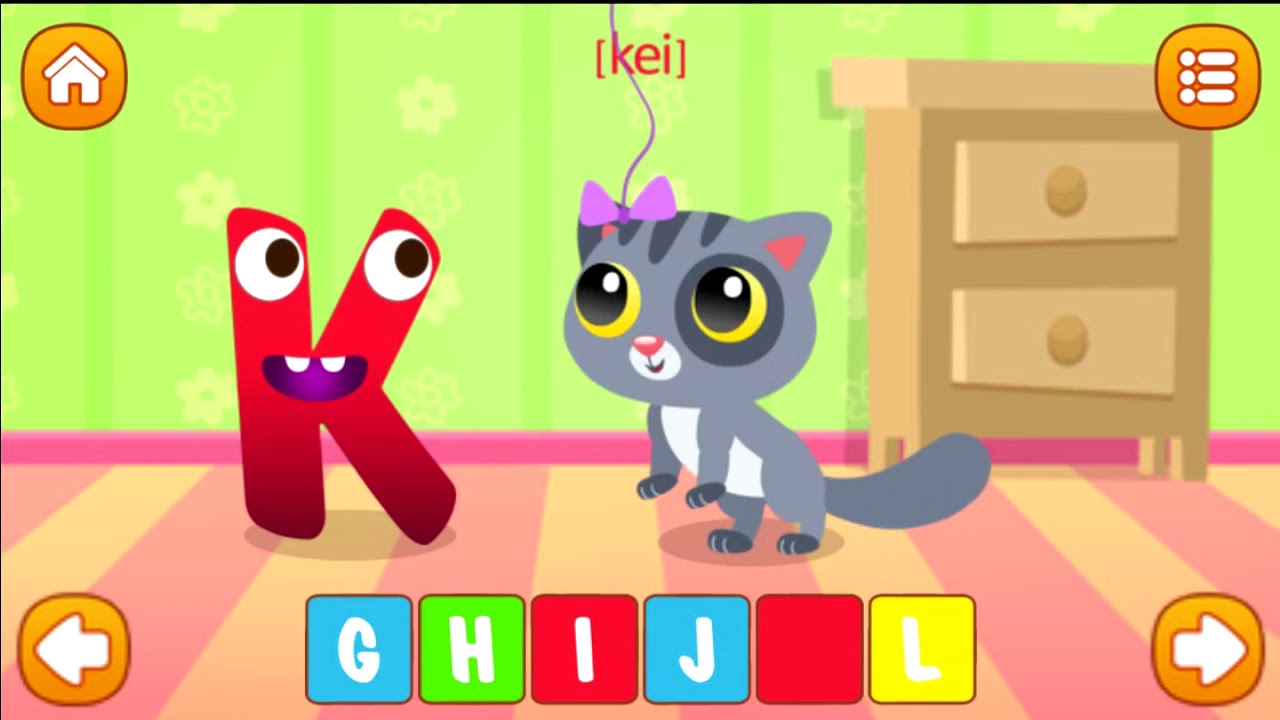 🎓  Interactive English alphabet. ABC.  (0+)
