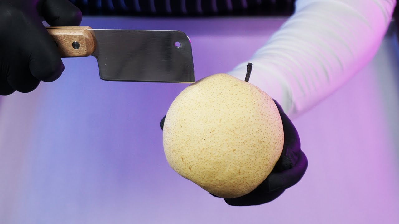 Ice Cream Challenge: How to Turn Chinese PEAR to be Ice Cream | ASMR  - Rolled Ice Cream