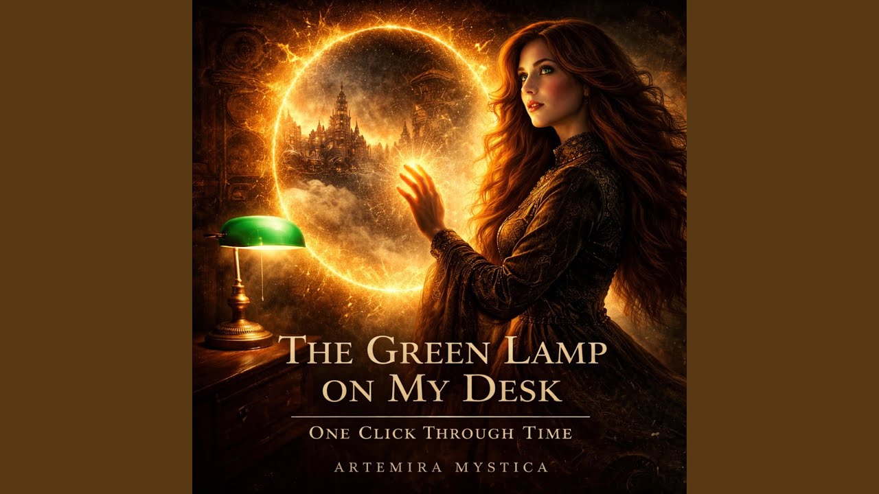 The green lamp on my desk