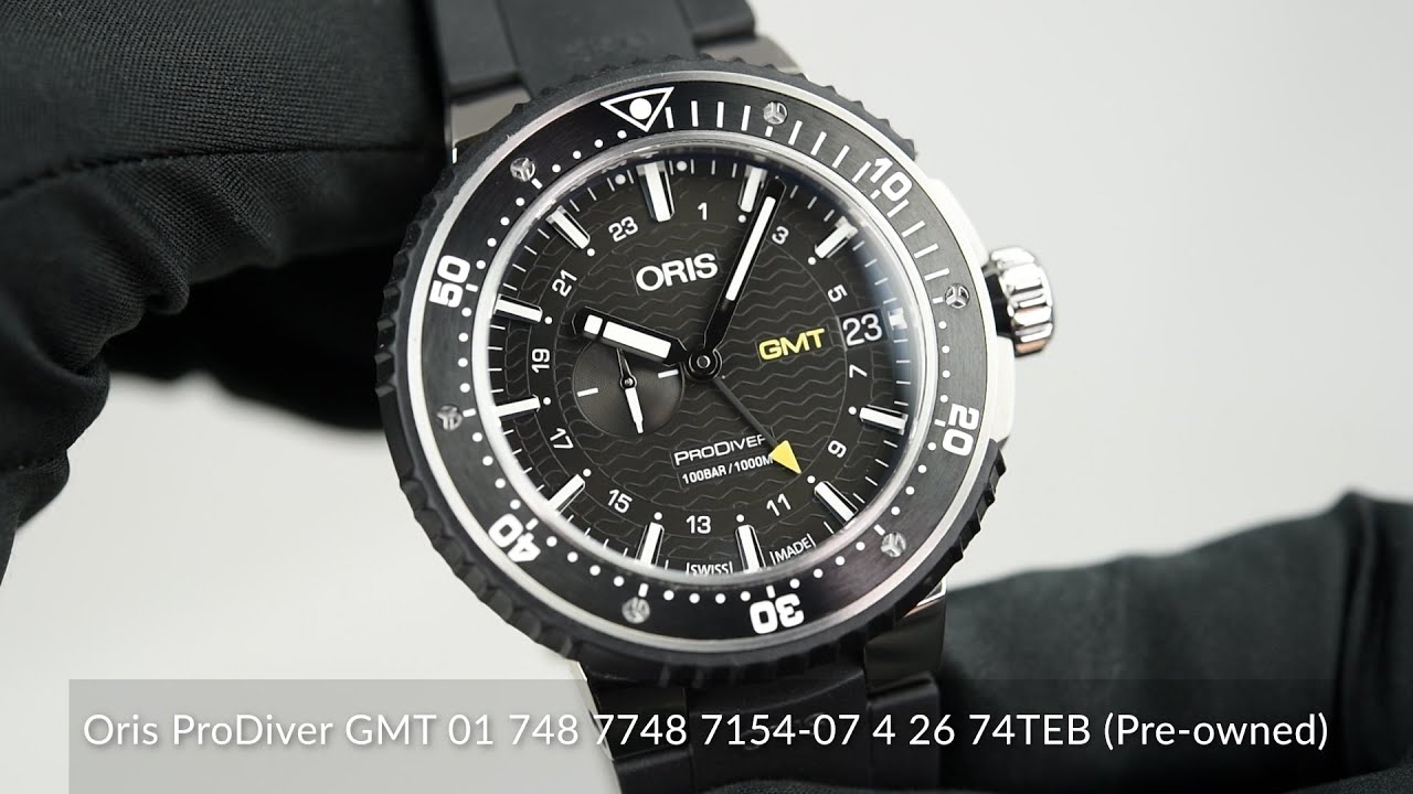 Oris ProDiver GMT 01 748 7748 7154-07 4 26 74TEB (Pre-owned)