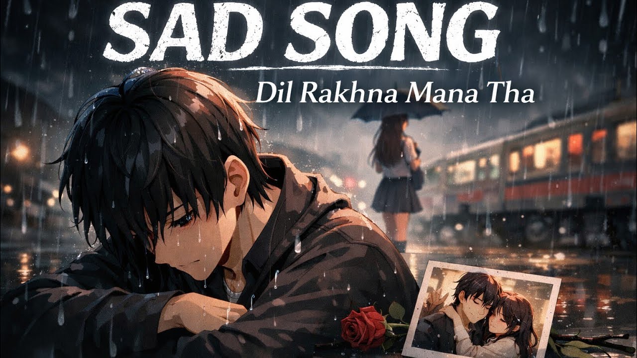 Dil Rakhna Mana Tha | Heartbreak and Rain | Sad Anime Song
