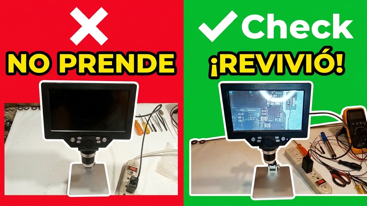 NO ENCENDÍA este Microscopio Digital 1200X… y la falla era INCREÍBLE 🔥