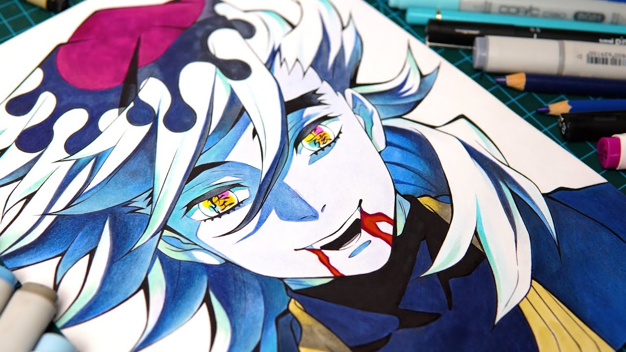 Drawing UPPER MOON 2 - DOUMA (Kimetsu no Yaiba / 鬼滅の刃)