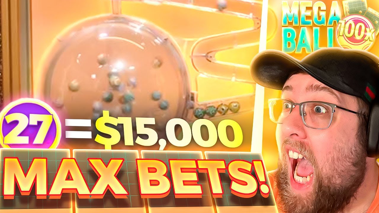 MAX BETS ON MEGA BALL LIVE GAME SHOW! (INSANE)