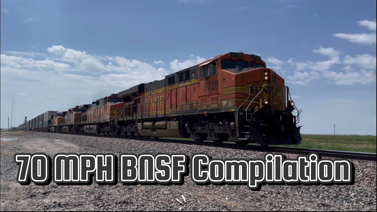 70 MPH BNSF Z-Train/Intermodal Compilation