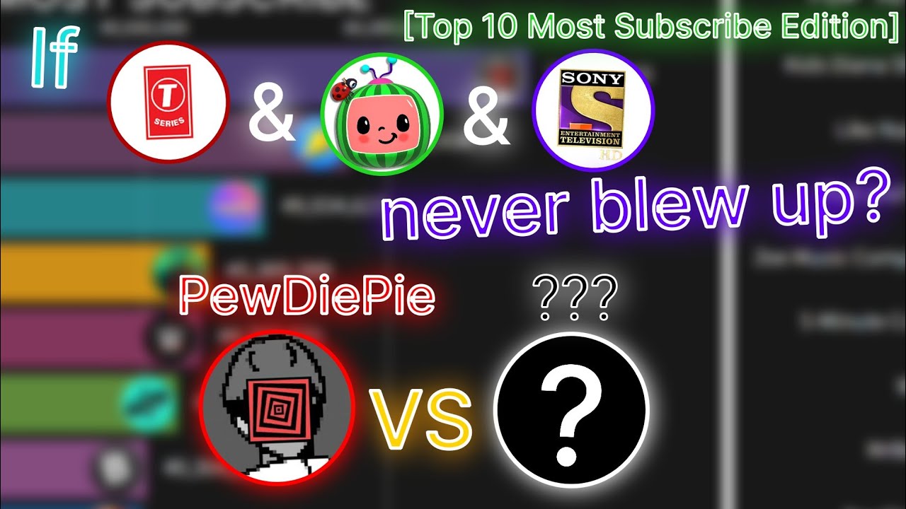 If T-Series & Cocomelon & SET India never blew up? - Top 10 Most Subscribed Edition
