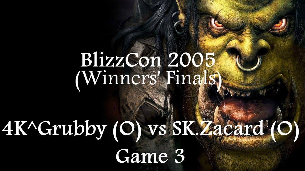 Warcraft 3 - BlizzCon 2005 (Winners' Finals) 4K^Grubby (O) vs SK.Zacard (O) Game 3