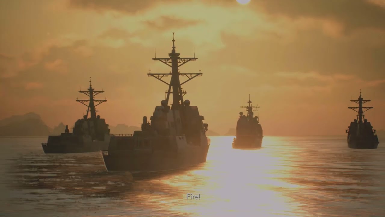 defeated by a submarine in ACE COMBAT 7: SKIES UNKNOWN