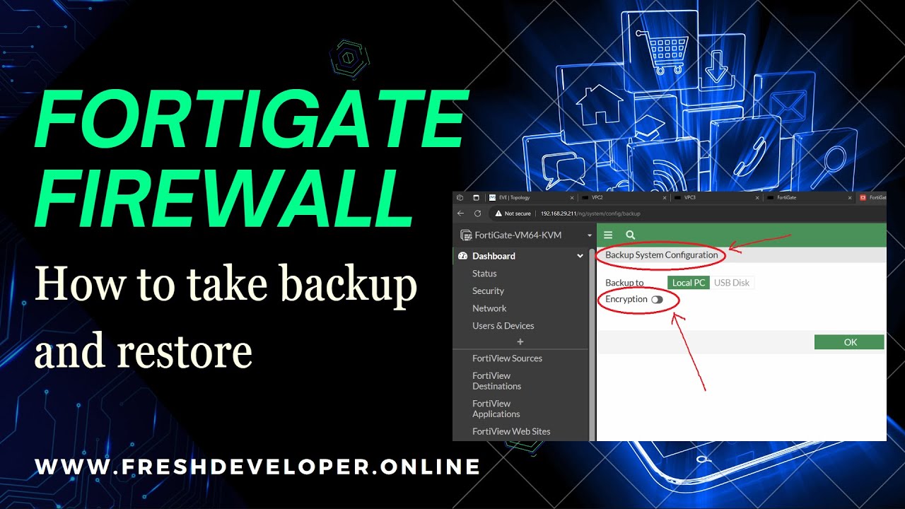 FortiGate Firewall Backup and Restore | Fortinet firewall
