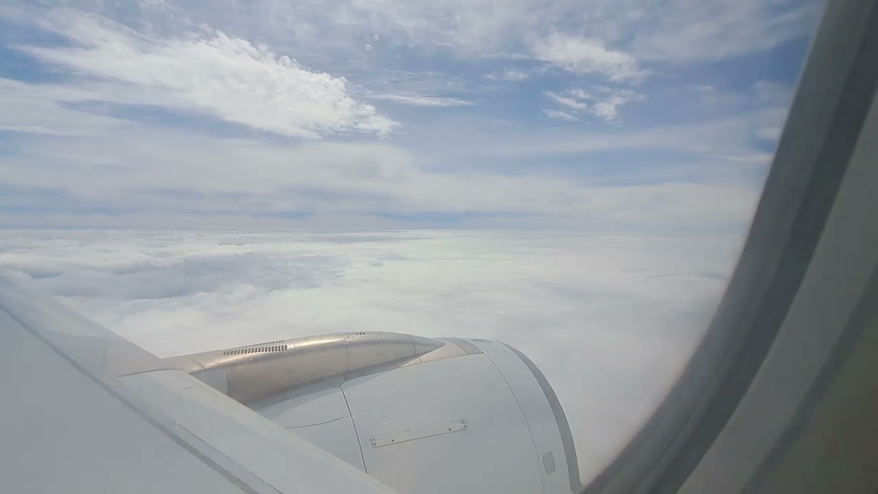 TUNISAIR landing at Tunis Carthage Airport