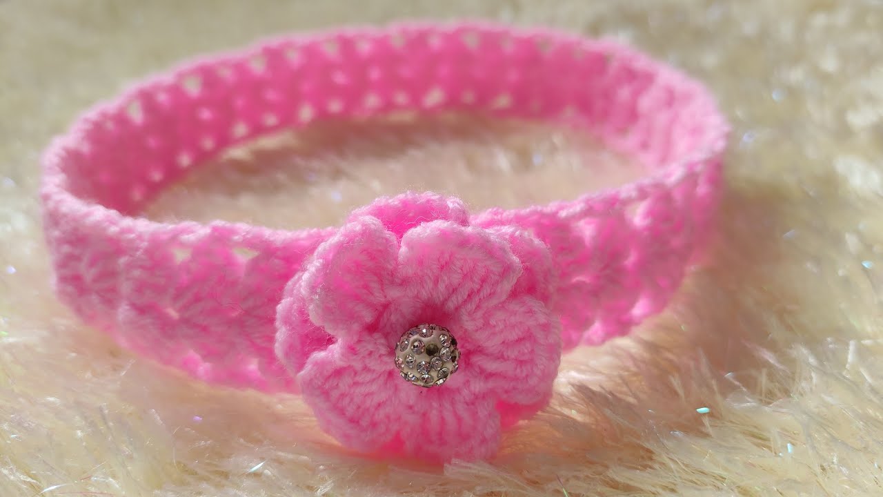 سمسم (9) كروشيه بندانة للشعر How to Crochet a Headband