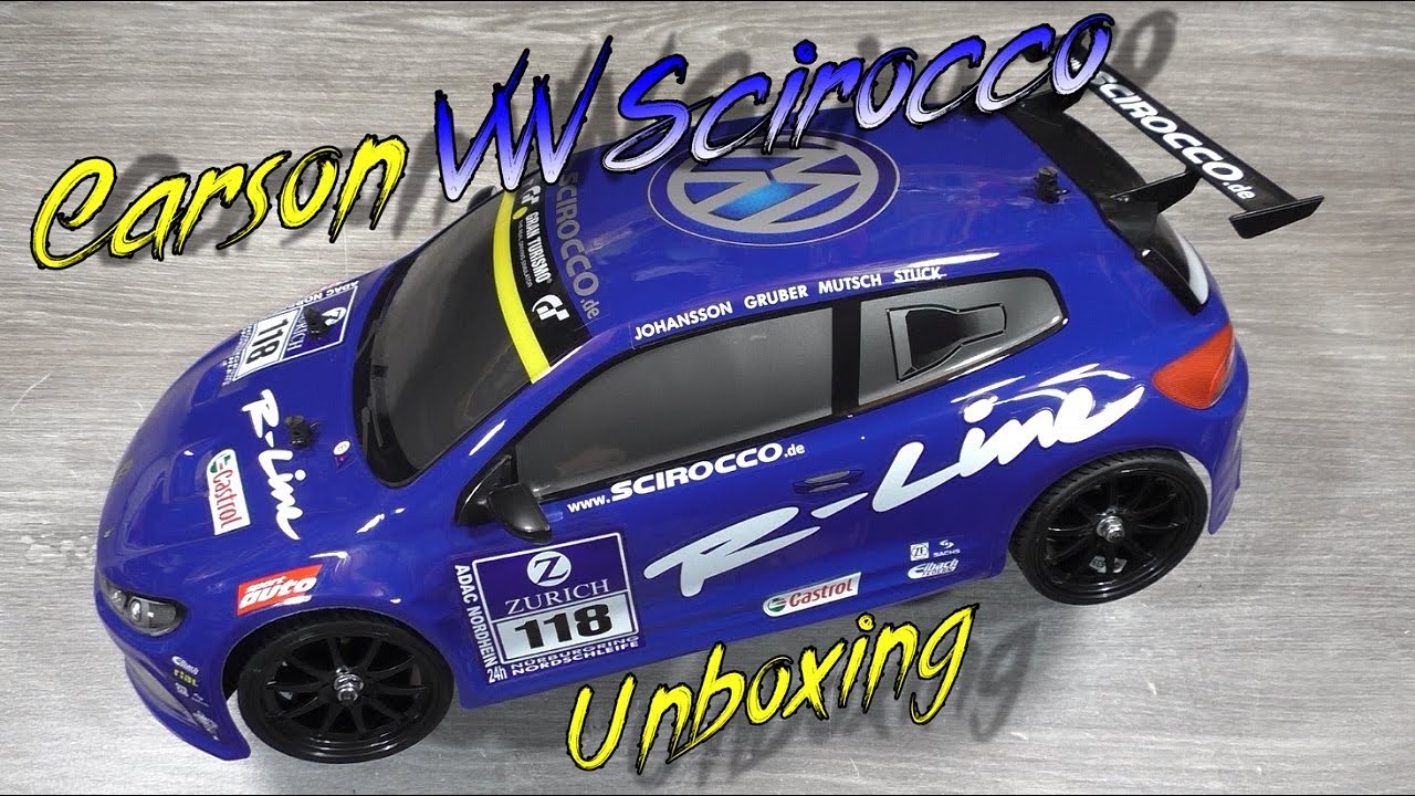 Carson CV-10 VW Scirocco 1:10 (4WD) RtR Unboxing | HD+ | German/Deutsch