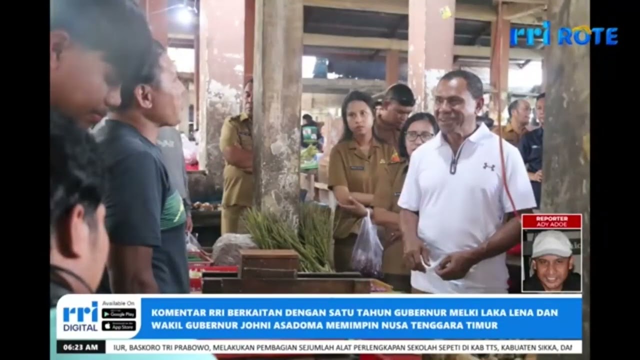 KOMENTAR RRI BERKAITAN DENGAN SATU TAHUN GUBERNUR MELKI LAKA LENA DAN WAKIL JOHNI ASADOMA