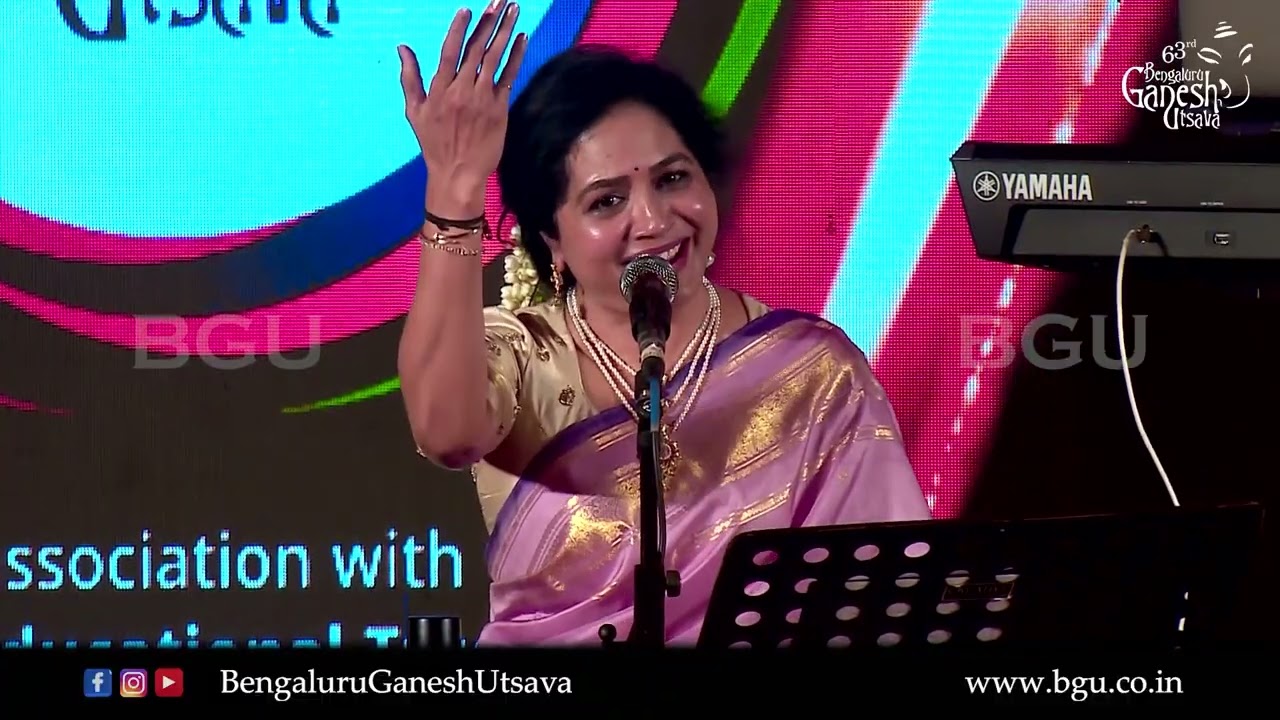 SHANKARABHARANAMO | Sunitha Upadrasta | Bhakti Sangeetha Concert | 63rd Bengaluru Ganesh Utsava 2025
