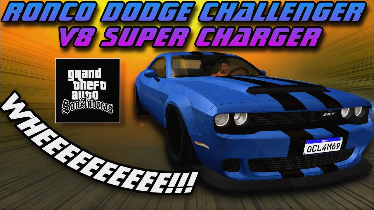 O MELHOR RONCO DODGE DEMON V8 SUPER CHARGER | INSANO | Wheeeeeee!!! | GTA SA ANDROID | MOD SOUND