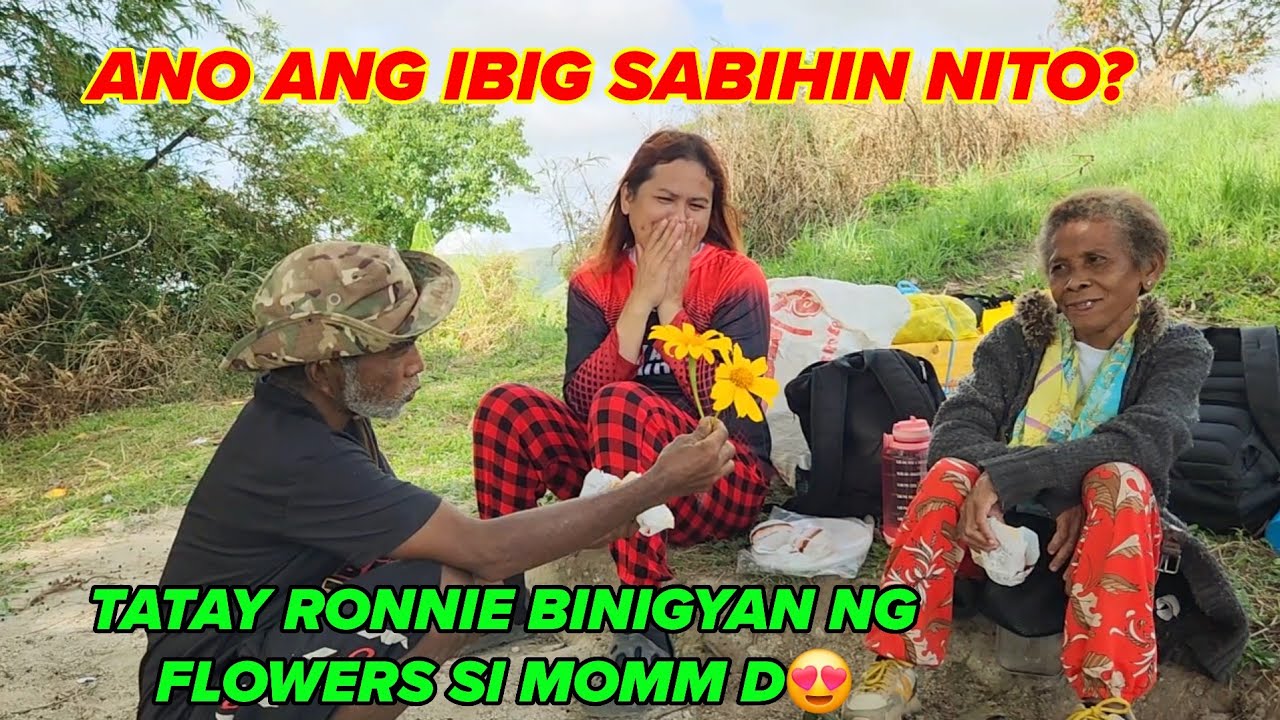 WOW ANG SWEET NAMAN NI TATAY RONNIE MAY PA FLOWERS PA KAY MOMMY D