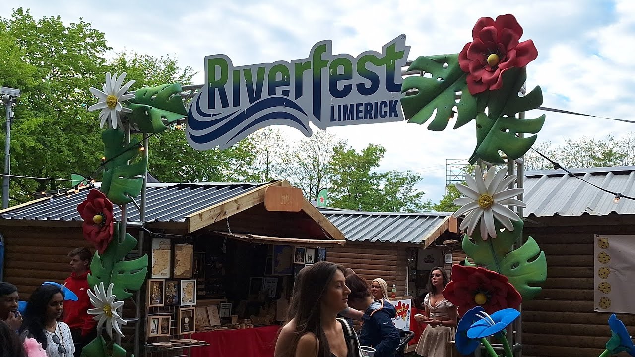 Riverfest Limerick Arthur Quay Bank Holiday Weekend 2024 Travel Vlog