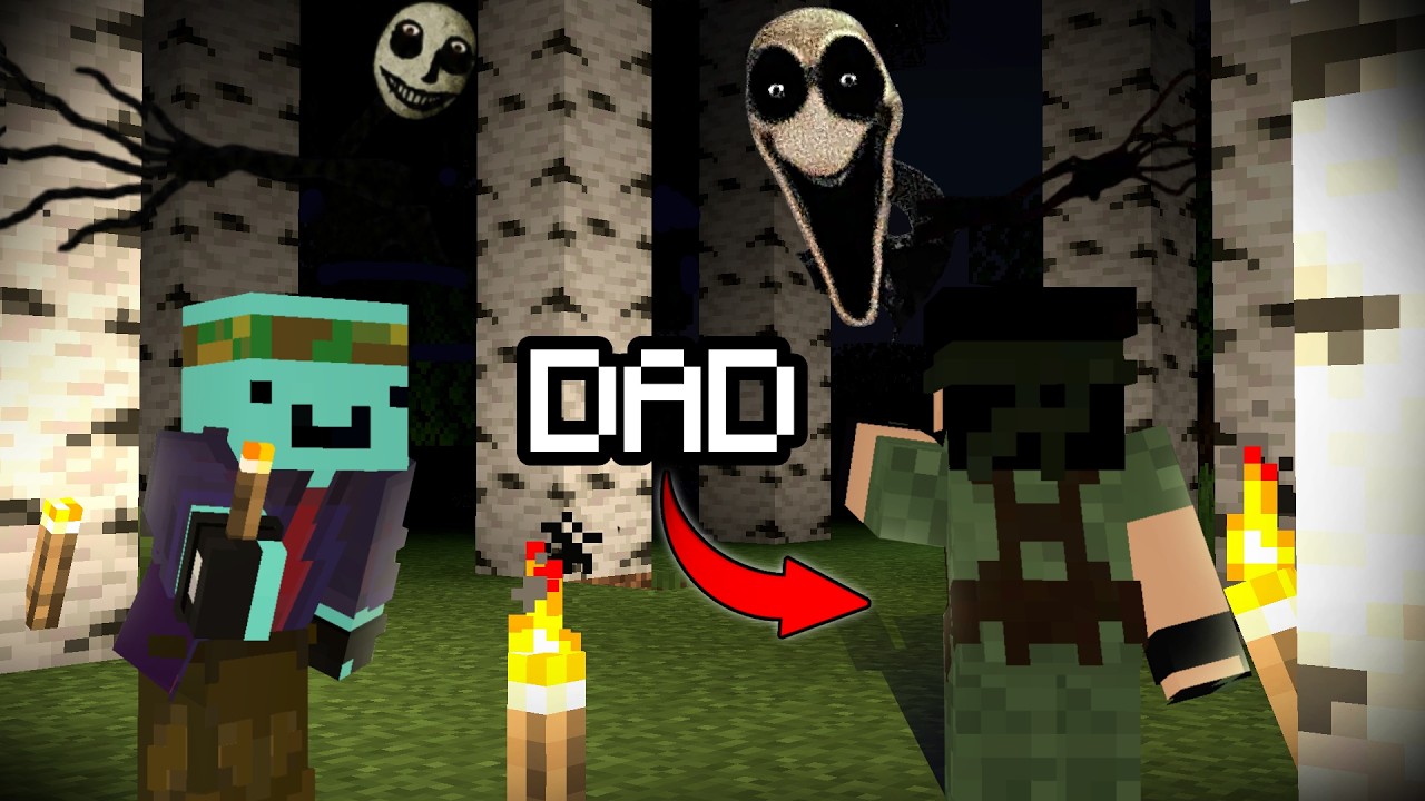 Учу отца играть в Minecraft, но я добавил САМЫЙ СТРАШНЫЙ мод...