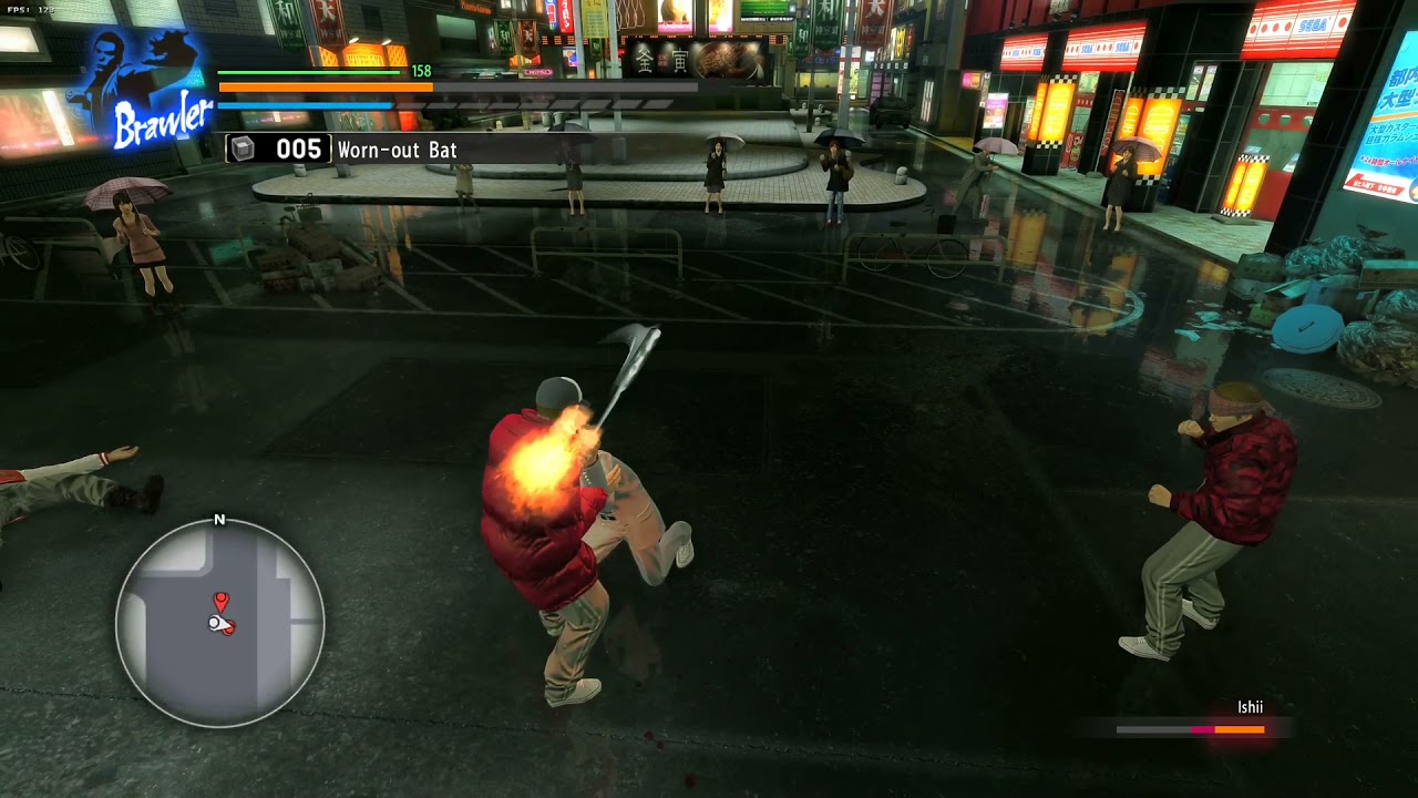 Kiryu yeets baseball bat